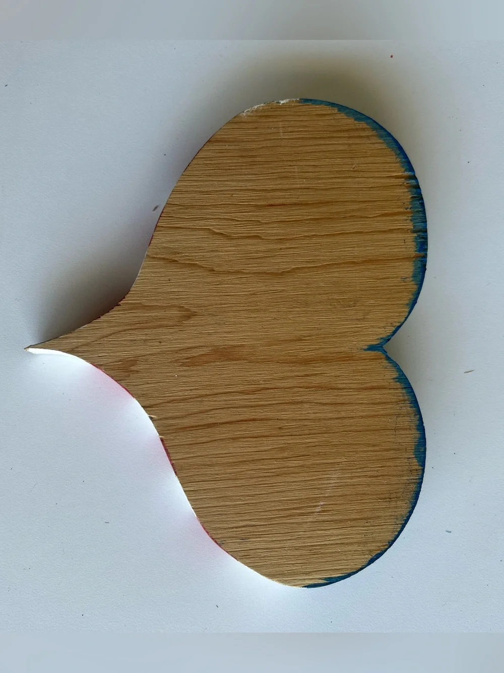 Hand painted Patriotic Heart Wall Decor - Red, White & Blue